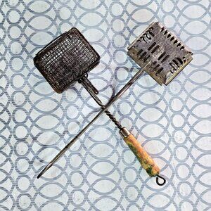 Antique Primitive Laundry Soap Savers Set (2) Wash Boiler Tools c1890-1915 Farm